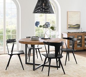 Malcolm Round Extending Dining Table | Pottery Barn