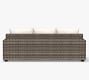 Torrey Wicker Square Arm Outdoor Sofa (86&quot;)