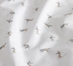 Winter Skiers Percale Pillowcases - Set of 2