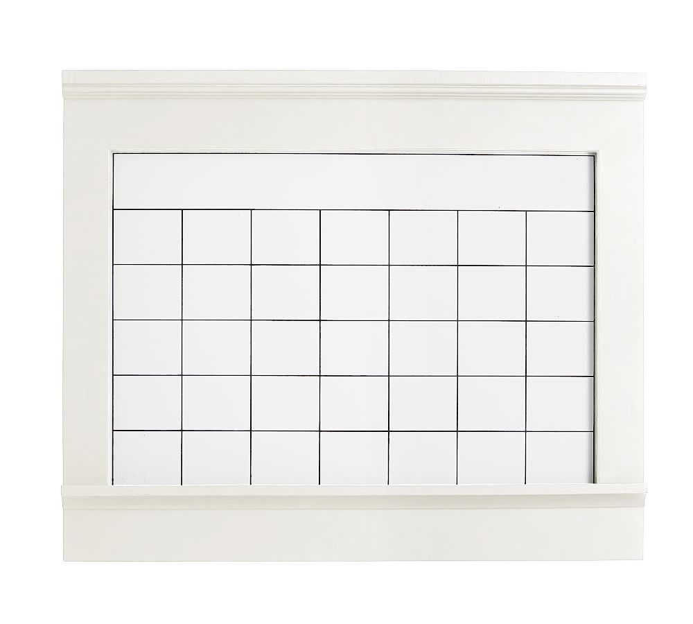 Aubrey Whiteboard Calendar - Dutch White