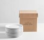 Caterer's Box Rim Porcelain Cocktail Plates - Set of 12