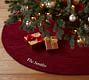 Channel Quilted Velvet Tree Skirt