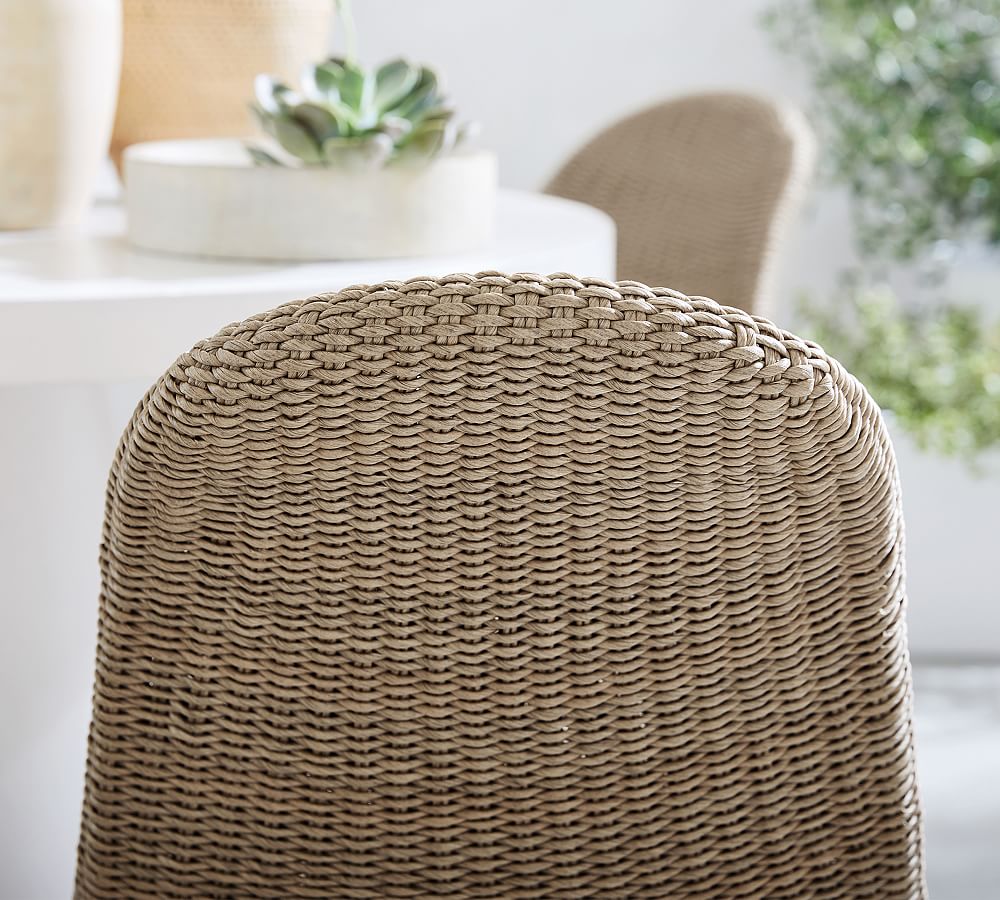 Encinitas Wicker Outdoor Dining Chair - Pottery Barn