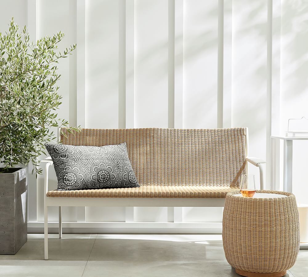Hampton All-Weather Wicker &amp; Metal 54&quot;  Loveseat