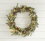 Lit Faux Frozen Pine & White Berry Wreath &amp; Garland