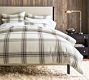 Logan Plaid Organic Cotton Flannel Duvet Cover