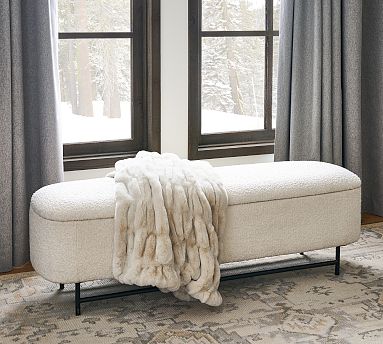 Pottery barn benches for bedrooms discount