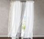 Belgian Flax Linen Tie-Top Sheer Curtain