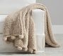 Cozy Pom Pom Sherpa Throw