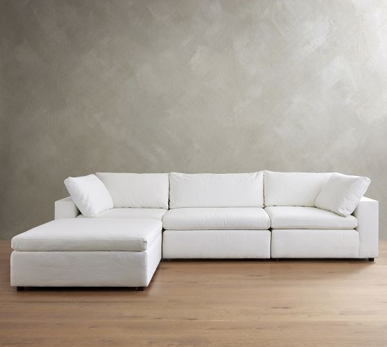 Dream Wide Arm Modular Chaise Sectional - Storage Available (129"-172")