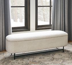Melrose Upholstered Storage Bench (57&quot;)