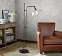 Articulating Farmhouse Glass Floor Lamp (61&quot;)