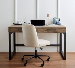 Layton Upholstered Swivel Desk Chair