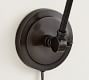 Metal Bell Plug-In Articulating Sconce (5'')