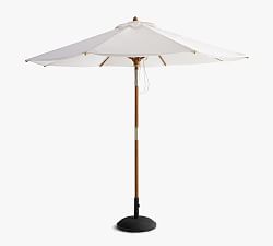 Premium 9' Round Outdoor Patio Umbrella &ndash; Eucalyptus Tilt Frame&#8203;
