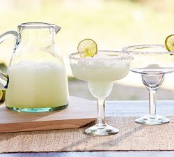 Santino Handcrafted Recycled Margarita Glasses