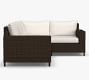 Torrey Wicker 4-Piece Square Arm Outdoor Sectional (101&quot;)