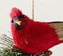 Bottlebrush Red Cardinal Ornament