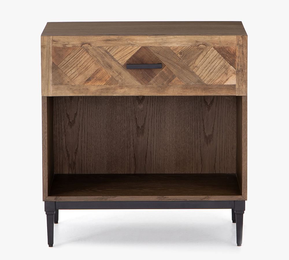 Parquet Reclaimed Wood Nightstand