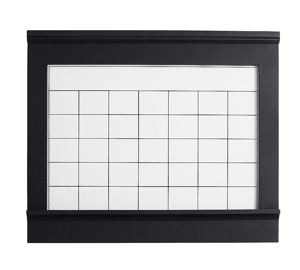 Aubrey Whiteboard Calendar - Black