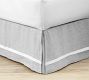 Belgian Flax Linen Contrast Flange Bed Skirt