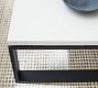 Malibu Metal &amp; Concrete Rectangular Outdoor Coffee Table (40&quot;)
