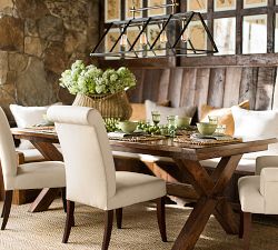 PB Comfort Roll Upholstered Dining Chair