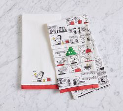 Peanuts&#8482; Holiday Cotton Tea Towels - Set of 2