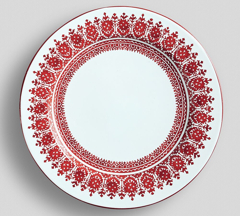 Tahoe Fair Isle Stoneware Dinner Plates - Set of 4