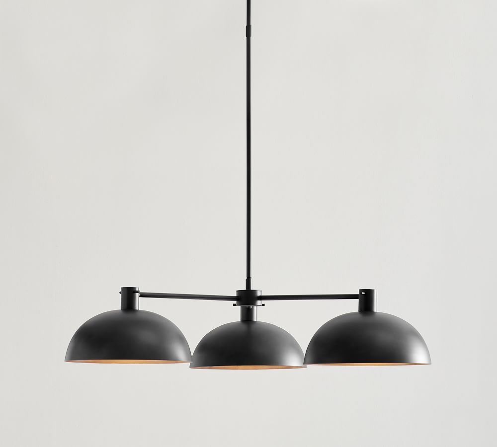 Caufield Metal 3-Arm Chandelier (32&quot;)