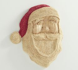 Figural Woven Santa Wall Art