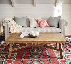 Open Box: Rustic Farmhouse Rectangular Grand Coffee Table