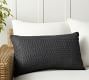 Faux Natural Fibre Honeycomb Outdoor Lumbar Pillow