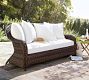 Torrey All-Weather Wicker Roll Arm Outdoor Sofa (77&quot;)