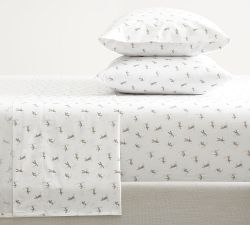 Winter Skiers Percale Pillowcases - Set of 2
