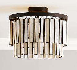 Astrid Capiz Flush Mount (15&quot;)
