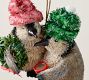 Bottlebrush Hugging Penguins Ornament