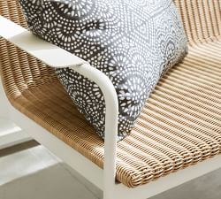 Hampton All-Weather Wicker &amp; Metal 54&quot;  Loveseat