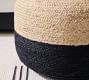 Handwoven Natural Fibre Round Pouf