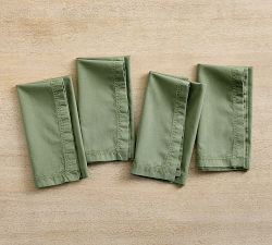 Sunwashed Twill Cotton Napkins - Set of 4