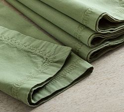 Sunwashed Twill Cotton Napkins - Set of 4