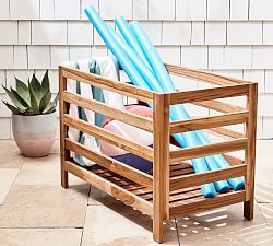 Teak Outdoor Storage Bin