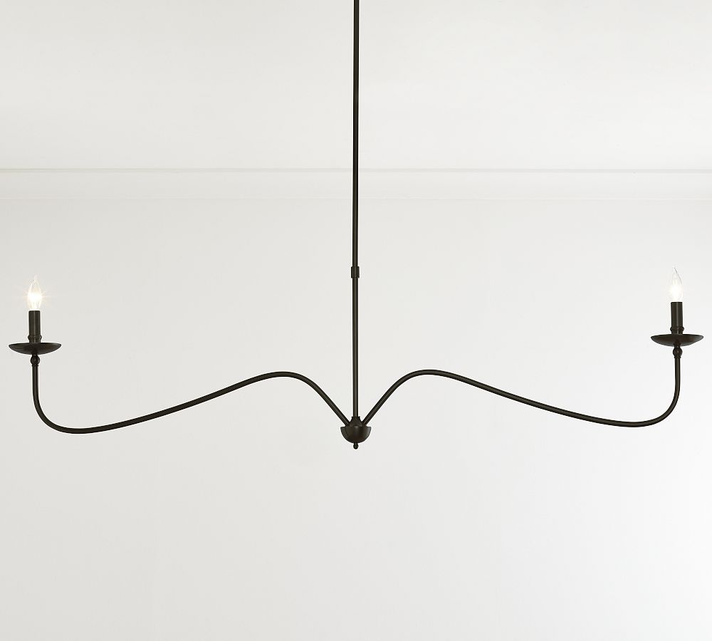 Lucca Iron Linear Chandelier (60&quot;)