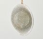 Sparkly Silver Geometric Ornament