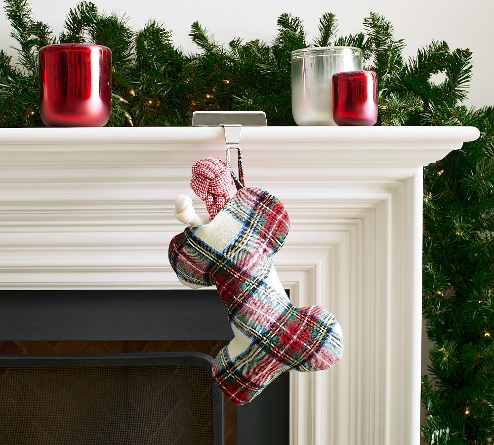 Stewart Plaid Bone Pet Stocking