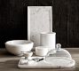 White Marble Glass Domed Cheese Board