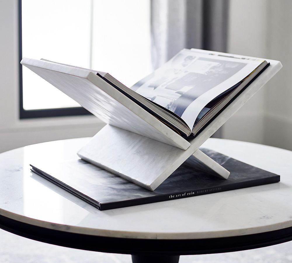 White Marble Magazine Holder