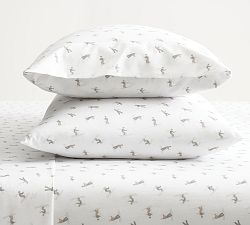Winter Skiers Percale Pillowcases - Set of 2