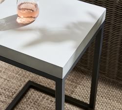 Sloan 15&quot; Concrete &amp; Iron Outdoor C-Table