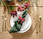 Stewart Plaid Bow Napkin Rings - Set of 4